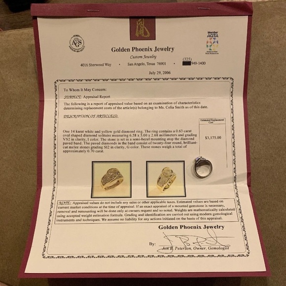 14k Gold Diamond Ring - Picture 4 of 10